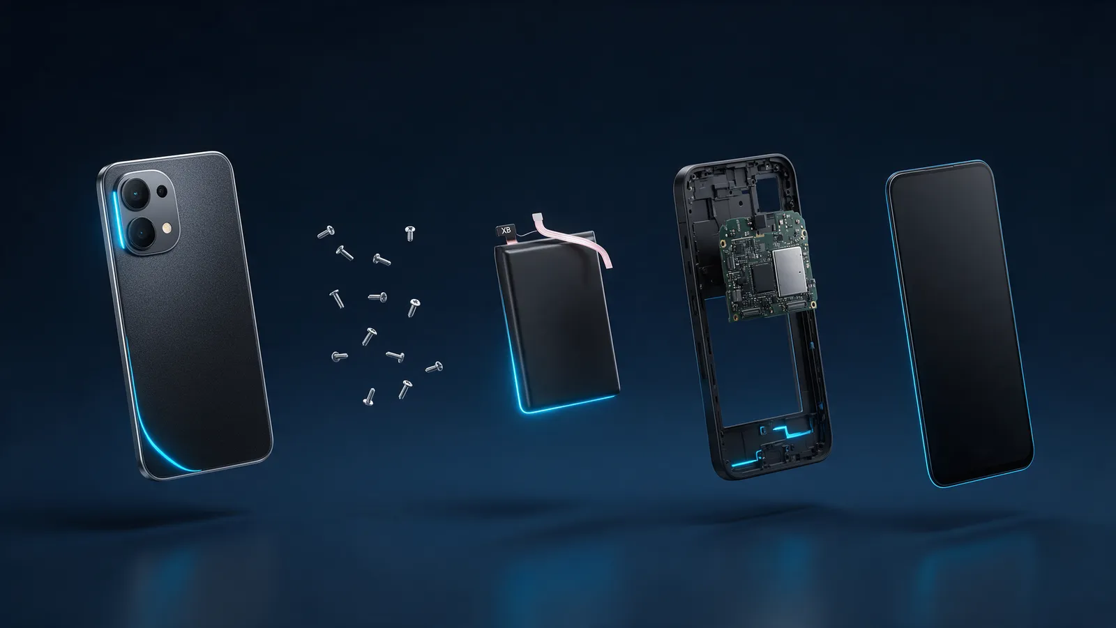 Proces de demontare telefon pas cu pas